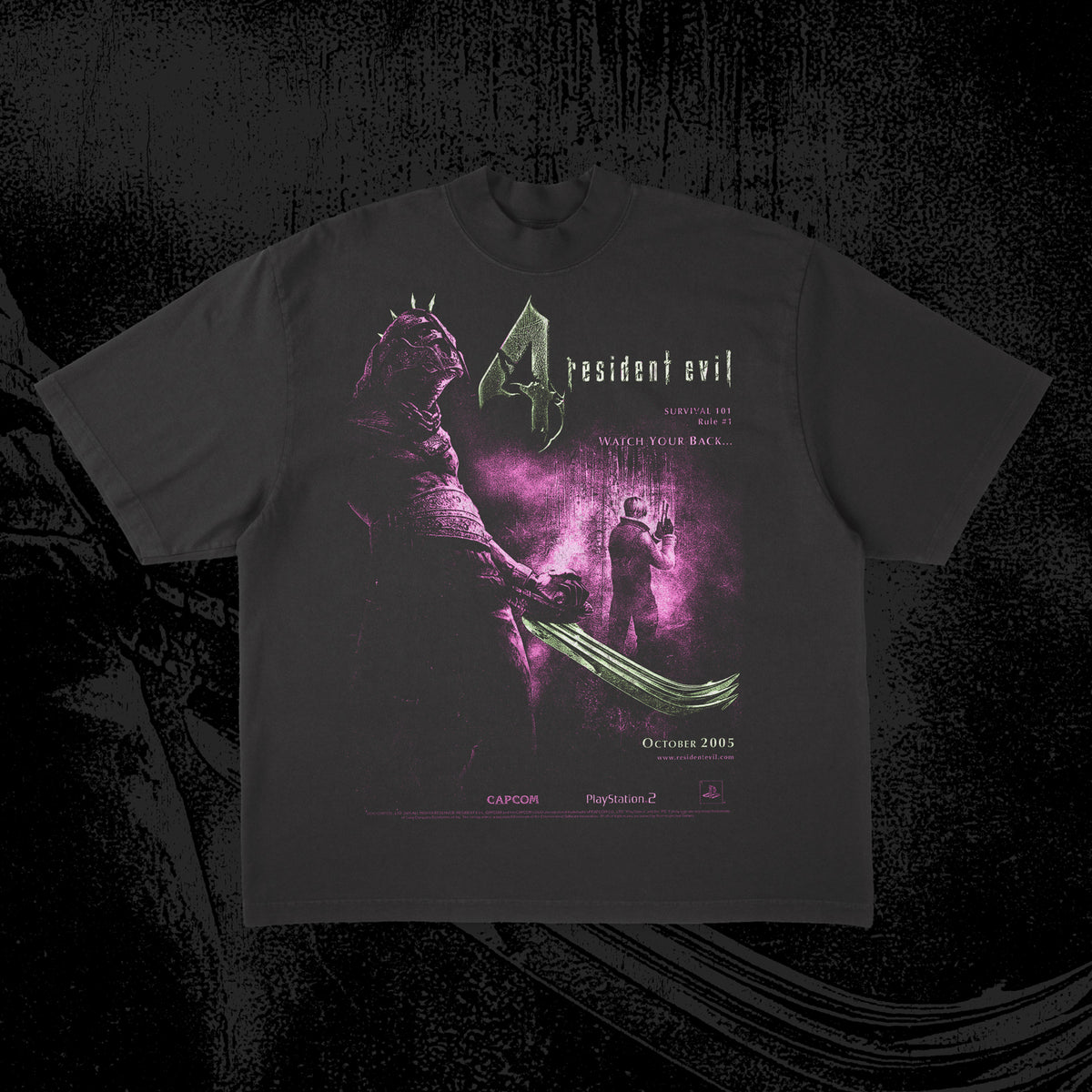 Resident Evil 4 - Poster Tee - Rose Pink Variant -