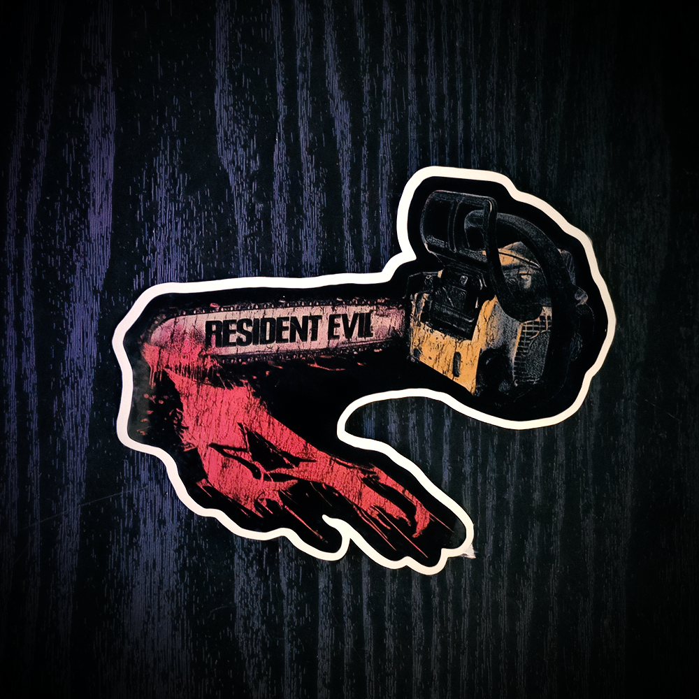 Resident Evil 4 - Bloody Chainsaw - Vinyl Sticker