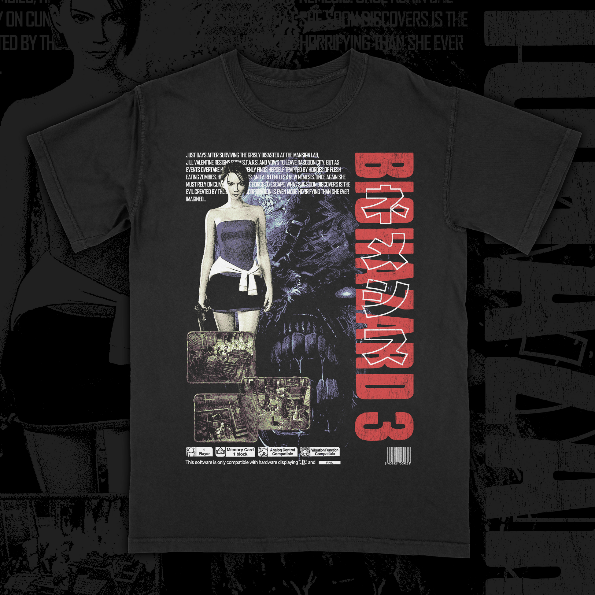 Resident Evil / BIOHAZARD 3 XL / 7.6oz Boxy Heavyweight Tee Resident Evil / BIOHAZARD 3 XL / 7.6oz Boxy Heavyweight Tee