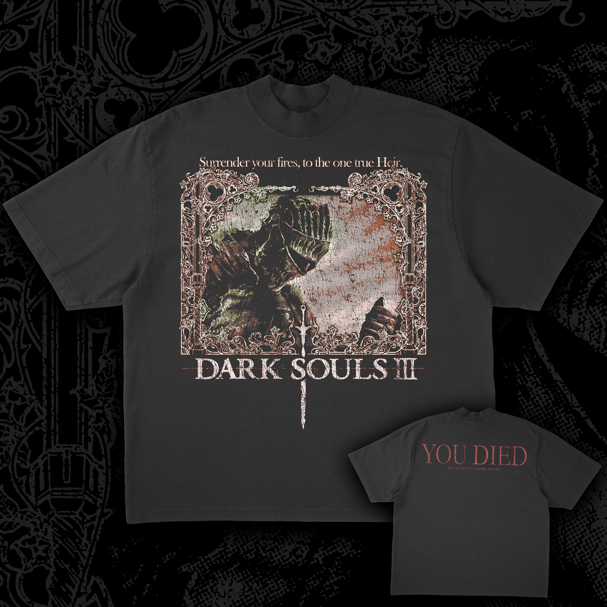 Dark Souls You died T-shirt zwart M 100% katoen Fan merch, Gaming Dark Souls You died T-shirt zwart M 100% katoen Fan merch, Gaming