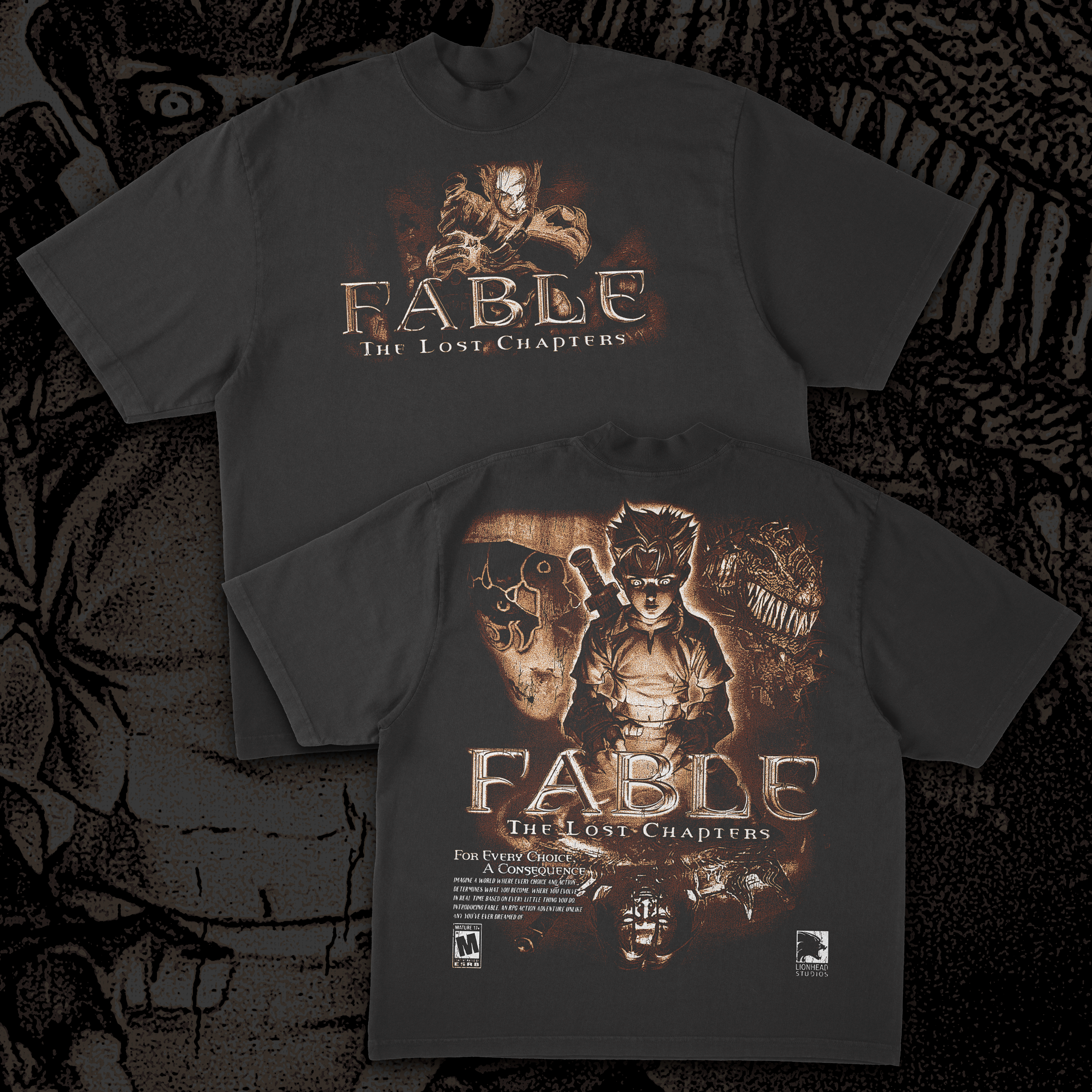 Fable: The Lost Chapters - Heavyweight Boxy Tee – Prestige Merch Supply