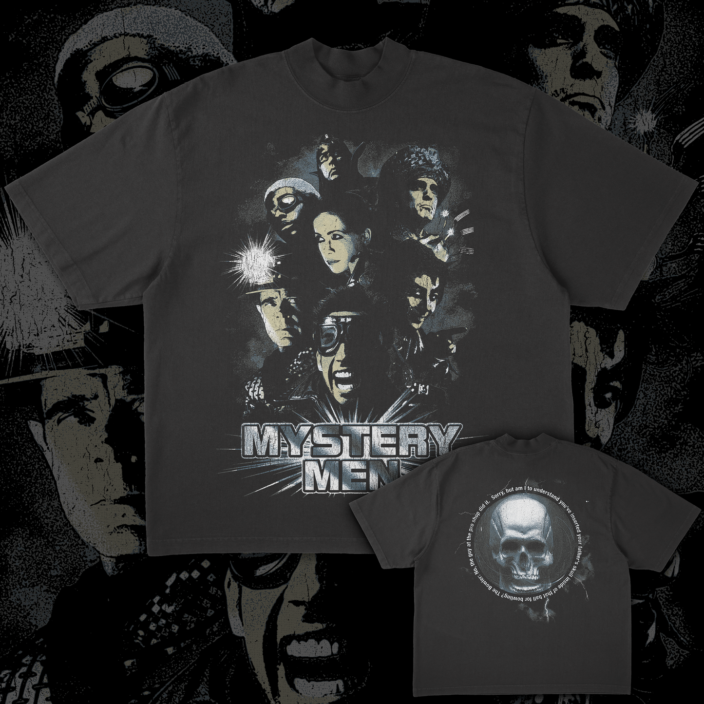 Mystery Men - Boxy Tee Front and Back