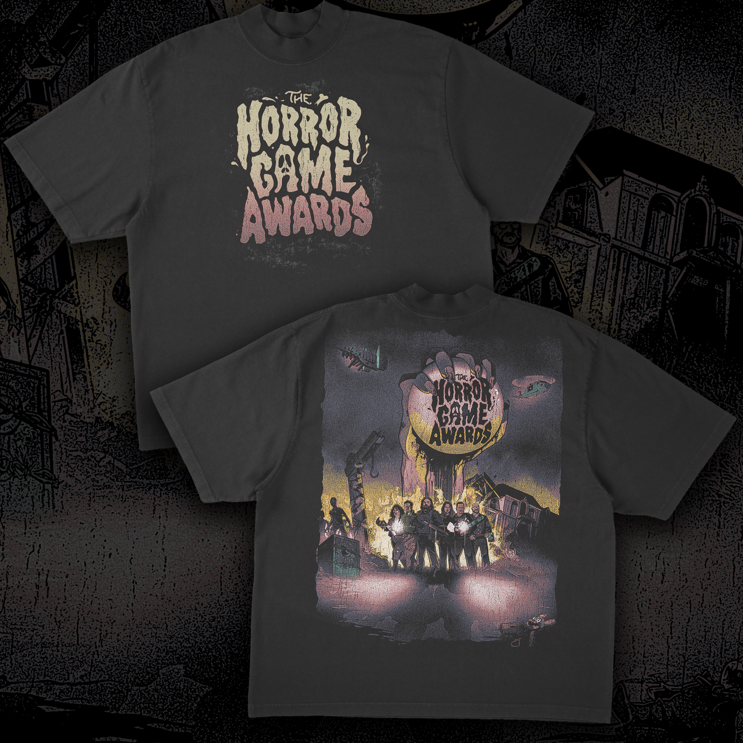 The Horror Game Awards - Poster Front and Back Tee