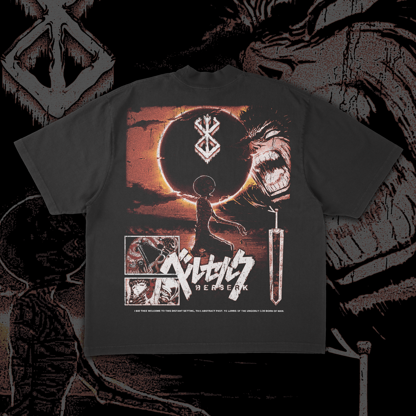 BERSERK - The Eclipse - Heavyweight Boxy Tee