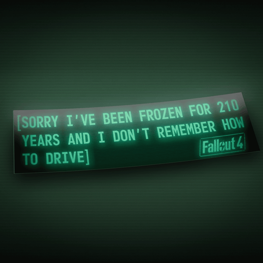 Frozen for 210 years & don't remember how to drive - Bumper Sticker